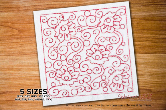 Abstract Flower Line Art Bluework Review