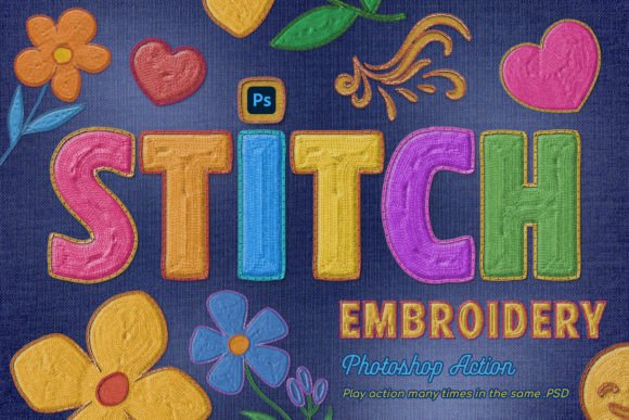 Embroidery Photoshop Action: A Designer Review