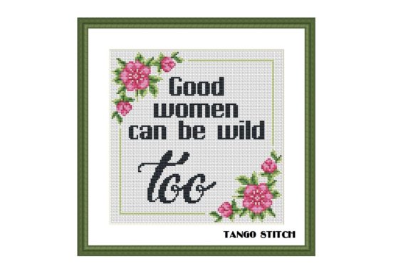 Good Women Funny Quote Cross Stitch Review