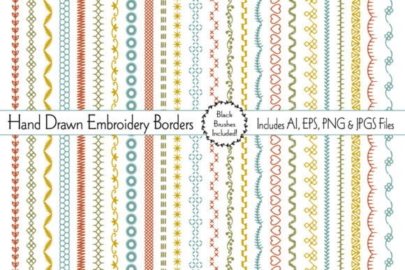 Hand Drawn Embroidery Borders: A Seller Review