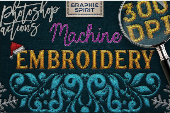 Machine Embroidery Photoshop Actions Review